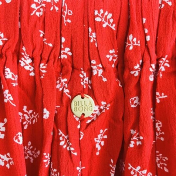 Billabong x Steph Claire BNWT Smith Cherry Bomb Pant Fiesta Red Size S RRP $110 - Picture 6 of 11